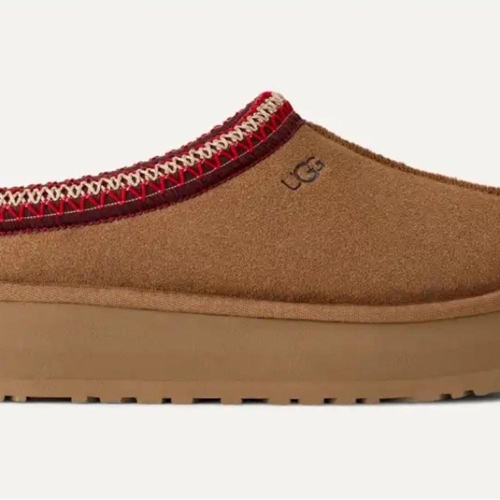 UGG Tazz II - Brown and Red Slip-On Shoes
